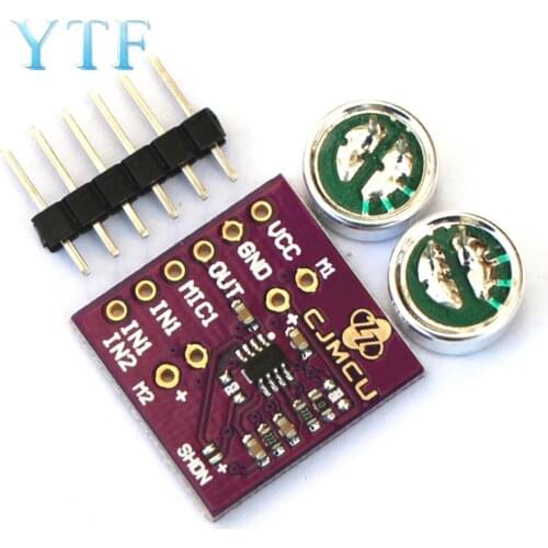 CJMCU-9813 MAX9813H Microphone Microphone Amplifier Fixed Gain Integrated Bias Module