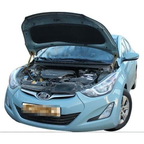 For Hyundai Elantra md 2010-2014 Front Bonnet Hood Modify Gas Struts Carbon Fiber Spring Damper Lift Support Absorber