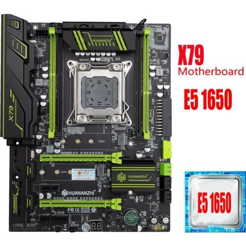 HUANANZHI x79 motherboard with Intel XEON E5 1650 can use DDR3 memory combo kit set NVME M.2 SATA 3.0 USB3.0