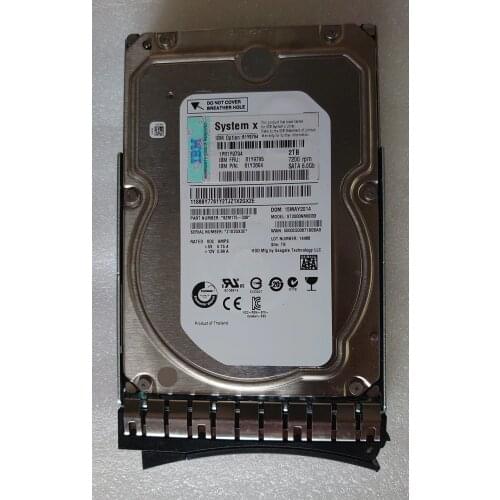 IBM 81Y9794 81Y9795 81Y9796 2T 2TB SATA 3.5 X3650 M4 M5 Hard Drive HDD