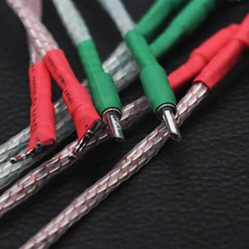 Hifi Pair 7N Audio Speaker Cable Loundspeaker cable audiophile banana to spade Plug Speaker Audio Cable