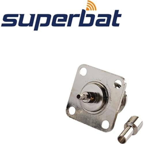 Superbat N Jack Panel Mount 4-hole Crimp for RG174 RG-188A RG316 LMR100 Coaxial Cable RF Connector