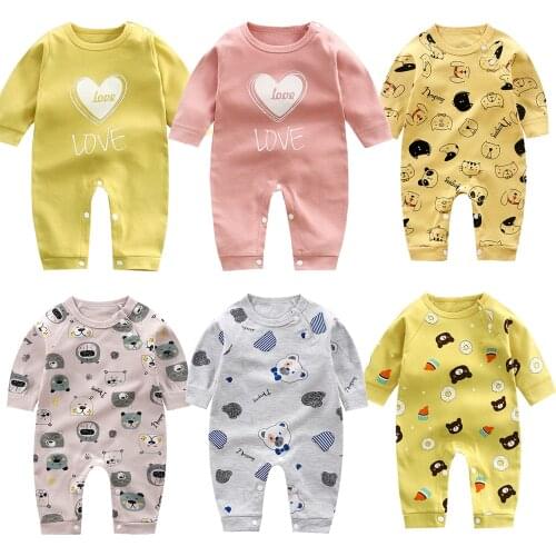 Summer Baby Rompers Spring Newborn Baby Clothes for Girls Boys Long Sleeve Ropa de Bebe Jumpsuit Baby Clothing Boy Kids Outfits
