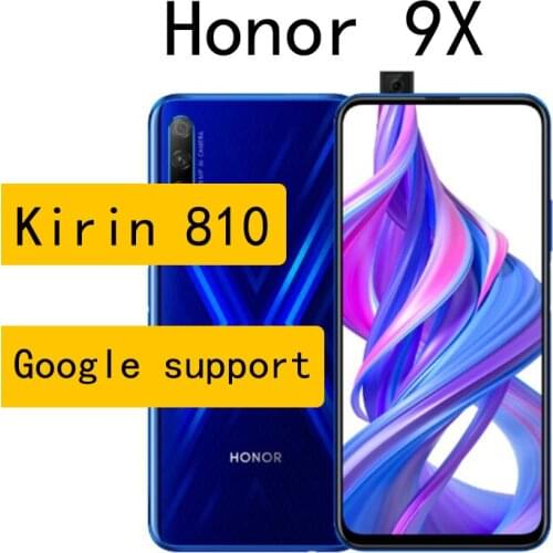 Honor 9X smartphone 4GB RAM 64GB ROM Cell Phone Kirin 810 Octa Core 6.59inch Android 9.0 48.0MP 4000mAh