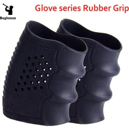 Bugleman Tactical Pistol Rubber Grip Glove Cover Sleeve Anti Slip Handguns for Glock Tactical Hunting Accessories