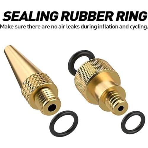 Bike Bicycle Brass Presta and Schrader Tire Valve Adapter Kit Ball Pump Needle