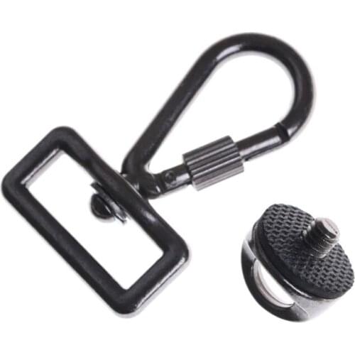 1/4" Screw Metal Connecting Hook Adapter for DSLR SLR Camera Shoulder Sling Quick Neck Strap Belt Bag Case Accessories Kit