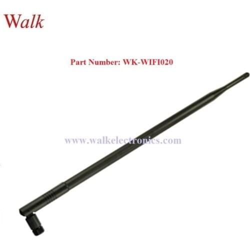 WiFi Antenna/2.4GHz Antenna/Zigbee Antenna: RP-SMA male straight 12dBi swivel WiFi rubber high gain antenna