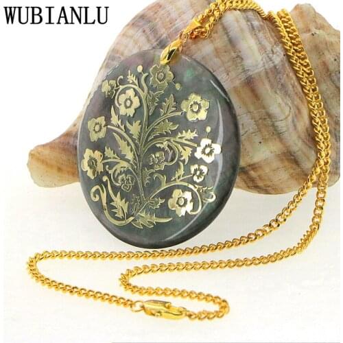 WUBIANLU New Style Shell Long Necklaces Pendants Necklace Womens Costume Jewelry Floating Charms Lot Fashion Neck Chokers