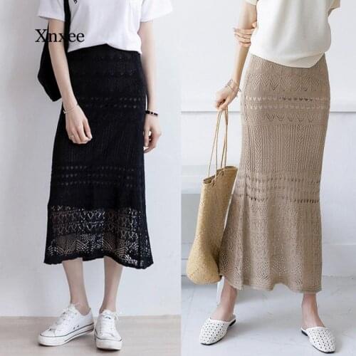Xnxee Knitted Pencil Skirts