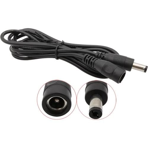 DC Power Cable 0.5m/1m/1.5m/2m/3m/5m/10m 5.5x2.1mm Female to Male DC Power Plug Connector 2.1mm x 5.5mm Extension Wire Cable