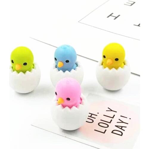 1pcs Cute Cartoon Erasers Creative Rubber Eraser Pencil Eraser for Kids Gift Student Learning Office Stationery Drawing Tool