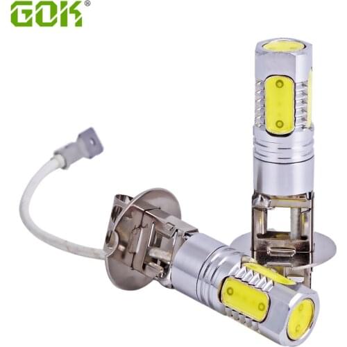 10pcs Super Bright H3 led 7.5W SMD LED lens h1 h3 880 881 led Fog lamp Day Running Bulb Light Lamp For Auto fog lamp Car styling