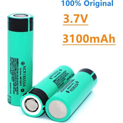100%New Original NCR18650A 3100mAh 3.7V 18650 Rechargeable Lithium li-ion Battery For Flashlight Laptop Batteries