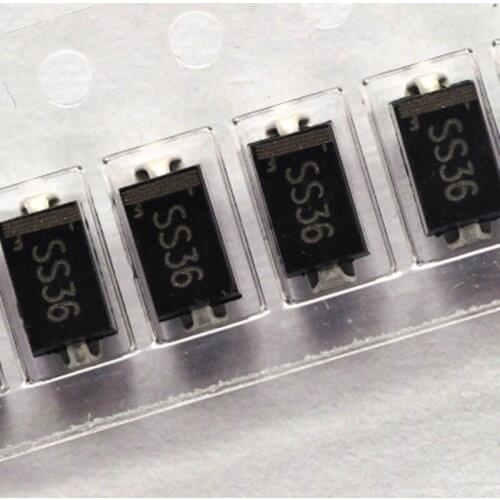 100pcs SR360 SS36 SMA SMD Schottky Diode 30V 60A