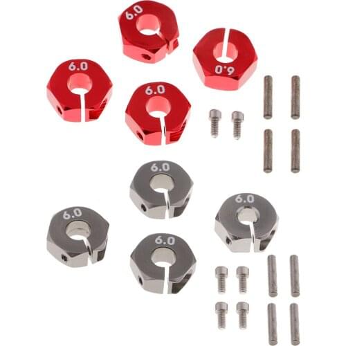 12x6mm Wheel Hex Rim Hub Drive Adpter for for 1/10 Slash RC Car Part