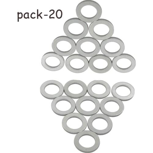 20 Pack Engine Oil Pan Drain Plug base Washer 94109-14000 For Honda Acura Accord Civic CR-V CR-Z Crosstour Fit HR-V Pilot