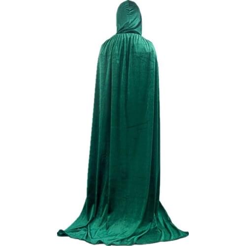 2019 Best Christmas day gift Halloween Cloak Death Cloak COS And Princess Velvet Gold Velvet Cloak Adult