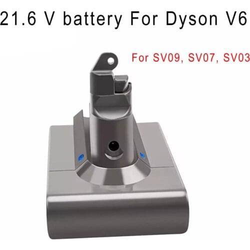 Rechargeable Battery 21.6V, 6000mAH, Used for Vacuum Cleaner SV09, SV07, DC58, DC62, 965874-02 to Replace DysonV6, Lithium Ion