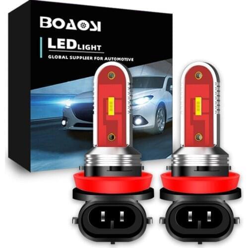 2x H11 LED HB4 9006 Car LED H8 fog Light W5W Bulb H7 CSP 1200LM 12V Auto Driving Running Lamp White 6500K