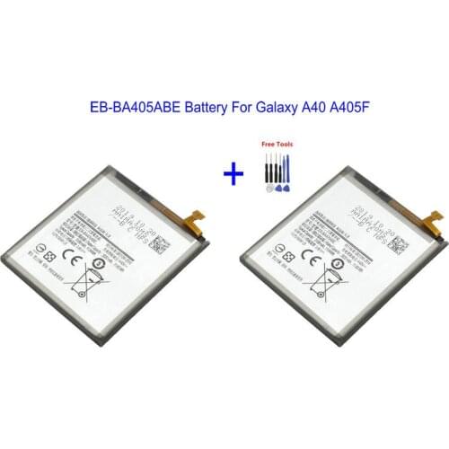2x 3100mAh EB-BA405ABE Battery For Samsung Galaxy A40 2019 A405F SM-A405FM /DS SM-A405FN /DS GH82-19582A + Repair Tools kit