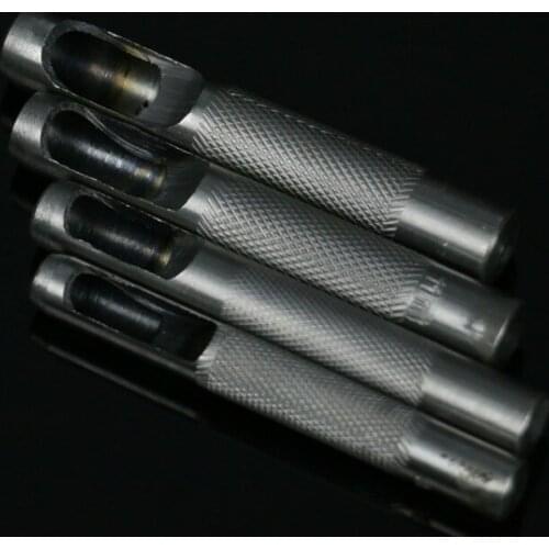 50pcs 8 Size Pick Leather Tools Leather Punch Leathercraft Hole Craft Set Hollow Puncher Belt Punch 3mm-14mm for Clothing Canvas