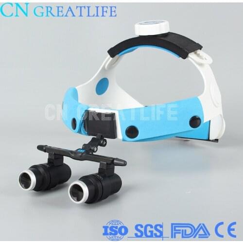 6x Dental Magnifying Glasses Loupe Headlamp Surgical Headlamp Headlight Surgical Loupes 6x Dental Loupes Light
