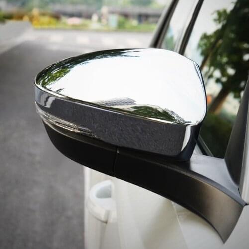 Car Accessories for VW Volkswagen T-Roc 2017 2018 2019 2020 ABS Chrome Side Rearview Mirrors Decoration Cover Trim 2pcs
