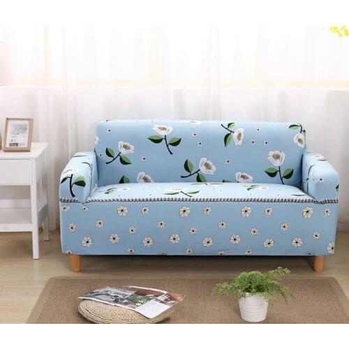 Flower Sofa Cover Slipcover Elastic Housse De Canape Extensible Tight All-inclusive Single/two/three/four-seater For Living Room