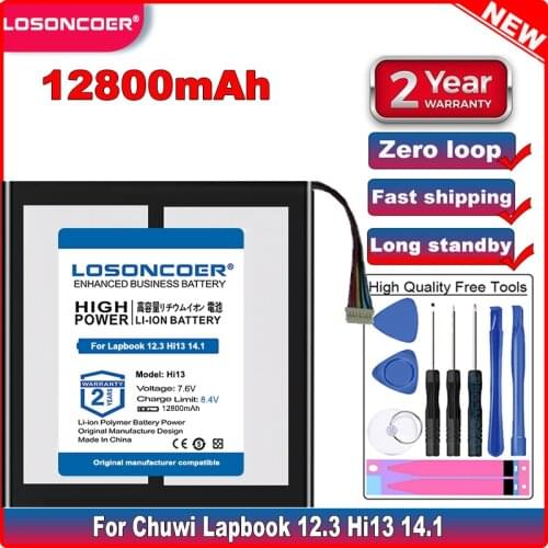 CWI534 12800mAh Tablet Battery For Chuwi Lapbook 12.3 Hi13 14.1 Battery Tablet PC with 7-wire Plug Batteries