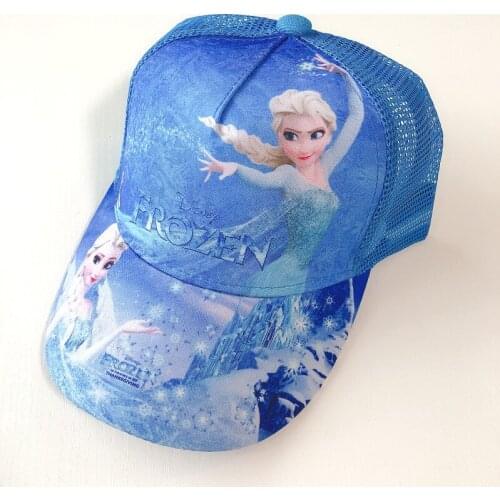 Disney Frozen Elsa Anna Spiderman Child Hat Girl Boy Sunshade Baseball Cap