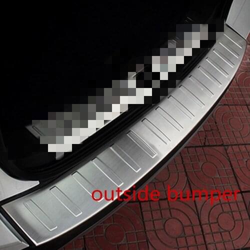 For Ford Kuga 2013 2014 2015 Stainless Steel Rear Tunk Bumper Cover Trim Tailgate Door Sill Plate Guard Car Styling Accessories