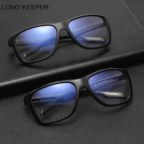 LongKeeper Classic Square Anti Blue Light Glasses Frame Men Women Computer Eyewear Blue Blocking Gaming Eyeglasses Spectacles