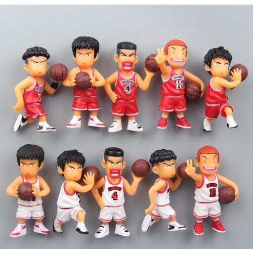 Cartoon Design SLAM DUNK Shape Fridge Magnets Basketball Player Figures Fridge Stickers 5PCS/Set Home Kitchen Decoration ZL437