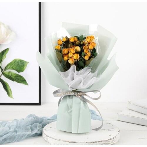 1 Bunch Forever Rose Bonquet Natural Dried Artificial Flower, Aesthetic Room Decor Accessories Gift To Girlfriend MotherS Day