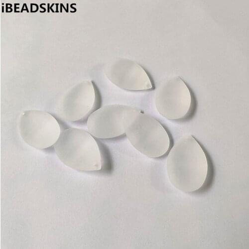 New arrival! 25x16mm 400pcs Clear acrylic Frosted drop shape beads for Necklace,Earrings parts,hand Made Jewelry DIY
