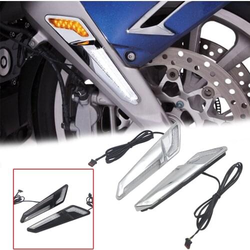 New Brake Fork Mounted NAV LED Lights in Chrome or Black 2018 2019 2020 For Honda Goldwing GL 1800 GL1800 F6B Motorcycle