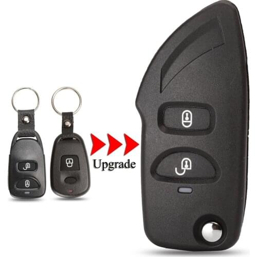 Kutery Upgrade Key Shell For Hyundai Elantra Santa Fe Eagle Terracan Trajet For Kia Carens 2Buttons Remote Car Key Cover Case