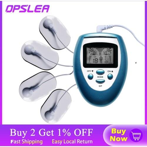 OPSLEA Vibrator Belt Muscle Massager Electronic Pulse Burn Fat Relaxation Massage LCD Screen Therapy Body Care Slimming Massager