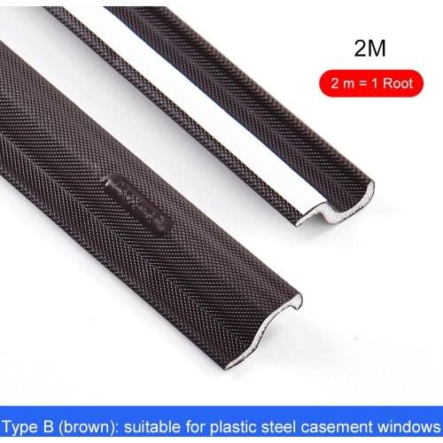 Self Adhesive Door Weather Stripping Insulation Foam Window Insulation Tape Waterproof Windproof 2M Pu Foam Strip Foam Seal Tape