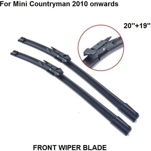 Wiper Blade For Mini Countryman 2010 onwards 20''+19'' Car Accessories For Auto Cars Rubber Windscreen Windshield Blade