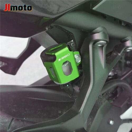 Z650 Newest Motorcycle Rear Fluid Reservoir Guard Cover Protector Accessories For Kawasaki Z650 Z 650 2017-2018 2019 2020 2021