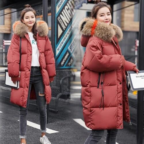 Clothes Cotton Polyester Long Zipper High Waist Cotton Liner Full Zippers Direct Selling Woman Winter 2018 New Jacket Loose