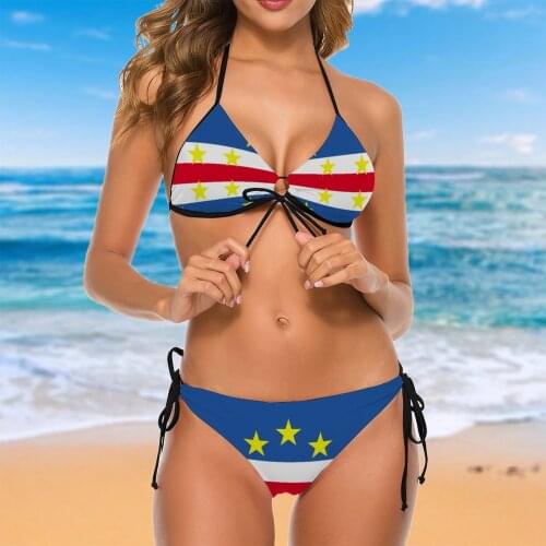 Women 2021 Exotic Bikinis CAPE VERDE (FLAG) Women Swimsuit Low Waist Swimwear Women Bathing Suit SwimSuit