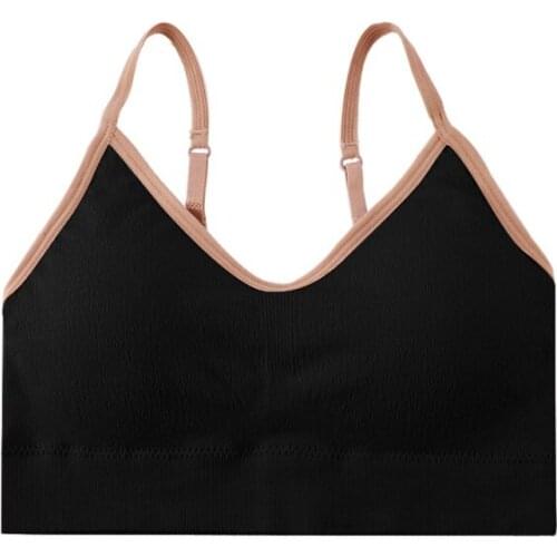 Women Fitness Tube Top Seamless Bra Underwear Running Gym Crop Top Women Push Up Bras