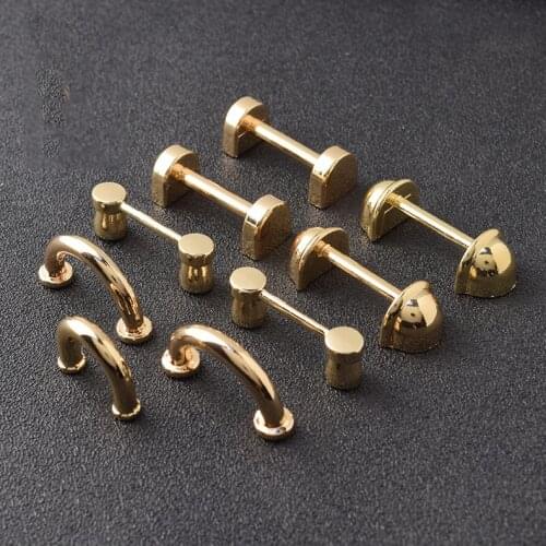 10pcs Luggage Hardware Arch Bridge Connector Hanger Metal Buckle for Purse Bag U-shaped Metal Handle Parts Accessories