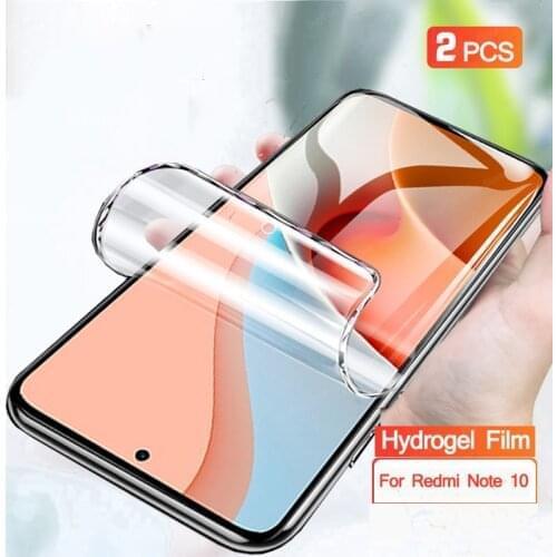 2 PCS Soft Hydrogel Film On For Xiaomi Redmi Note 10 Screen Protector For Redmi Note 10s 10 Pro Max Protective Film Not Glass