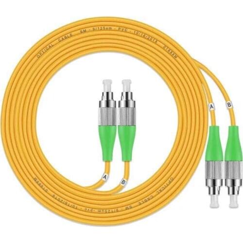 3.0mm 9/125 SM Duplex FC/APC to FC/APC Fiber Optic Patch Cord Jumper Cable