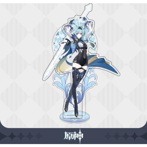 Genshin Impact Mondstadt Theme Official Authentic Eula Lawrence Yanfei New Roles Acrylic Figure Stand Model Plate Desk Decor