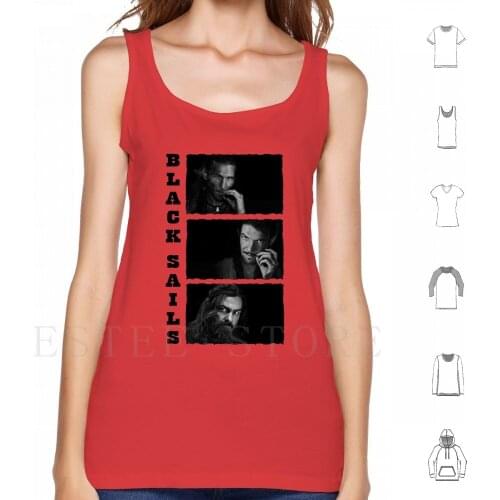 Black Sails Tank Tops Vest Black Sails Flint Captain Vane John Silver Pirate Jack Rackham
